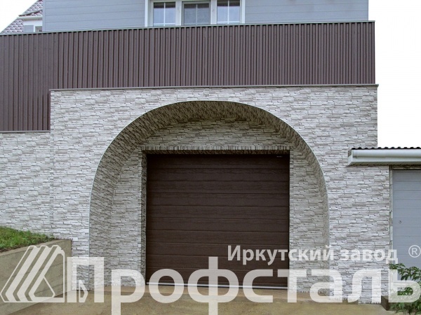 "Фасадная панель" белый камень